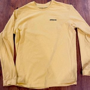 Patagonia Long Sleeve Tee Gold Color